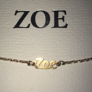 Customized “ZOÉ” Nameplate Bracelet